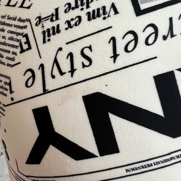 DKNY Newspaper Print Bikini Swim Top Size S NYC Graphic Editorial Street Style - Picture 8 of 8